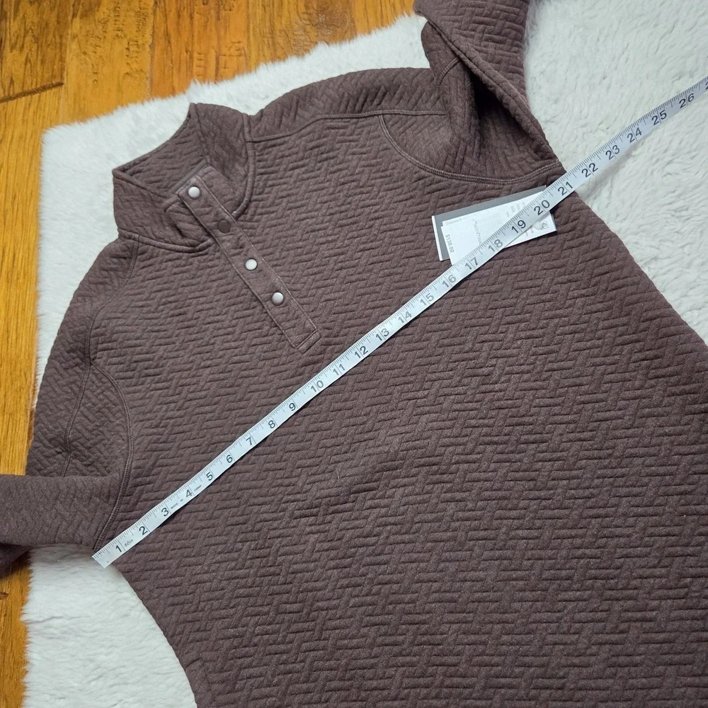 NWT Rhone Weekender Quilted Snap Pullover Shirt Men's Medium Brown